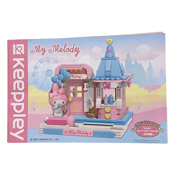 Keeppley Sanrio My Melody Sweet Ice Cream House K20808 Incomplete Set - Picture 9 of 9